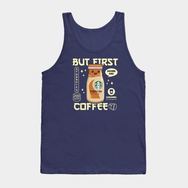 Caramel Iced Coffee for Coffee lovers and Starbucks Fans Tank Top by spacedowl